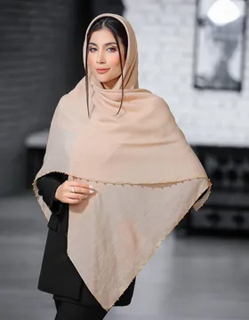 روسری وال اسلپ دور مرواریدی