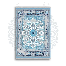 *جدید* فرشینه از جنس پارچه شانل مخمل ترک طرح فانتزی برند دفه کد 1155