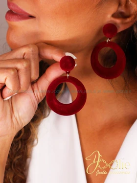 گوشواره زنانه مخمل کد E1143