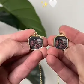 یک گردنبند عکس جادویی حرارتی(توضیحات کامل خوانده شود_ زمان ساخت 10 روز کاری)