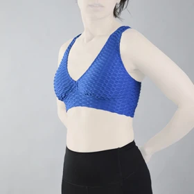 نیم‌تنه ورزشی زنانه مدل CT2263 آبی تیره