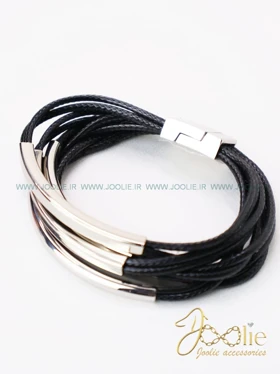 دستبند زنانه استیل مدل مانا کد B2156 (مشکی)