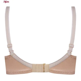 سوتین زنانه پانیذ مدل فنردار گیپوری هارنس دار کرم کد 66394