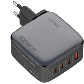 شارژر دیواری شارژ سریع 100 وات USB و Type-C الدنیو Q408