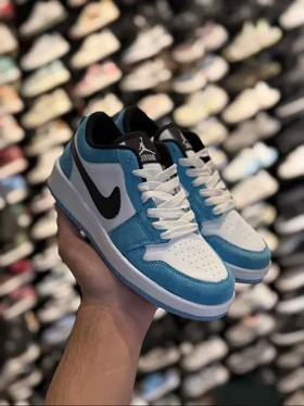 کتانی جردن وان زنانه سفیدآبی