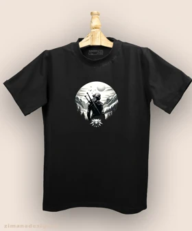 تیشرت مردانه و زنانه طرح ویچر شخصیت گرالت کد 987