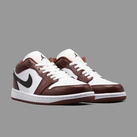 نایکی جردن 1 قهوه ای سفید ساق کوتاه Nike Air Jordan 1 Low OG Bronze Eclipse