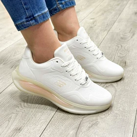کتانی اسپرت زنانه مدل اسکیچرز SKECHERS رنگ سفید