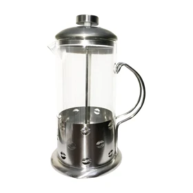 فرنچ پرس استیل یی تیان 600 میل طرح دانه قهوه