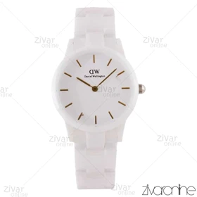 ساعت دنیل ولینگتون آیکونیک لینک زنانه تمام سفید سرامیکی 104030