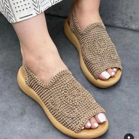 صندل زنانه اسپرت بافتنی گیپوری 3 رنگ