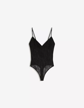 بادی بندی گیپور برشکا Bershka مدل Lace strap body