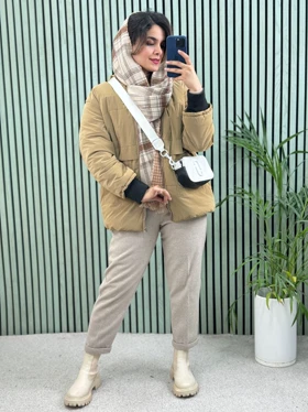 کاپشن کلاهدار نیل