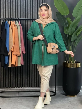 مانتو لینن نهال کد 1622