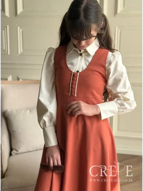 سارافان لینن جلو دکمه