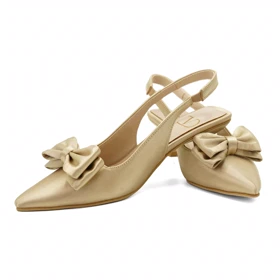 کفش مجلسی زنانه پاشنه‌دار 3 سانت مدل sandal valentino _ 4003p