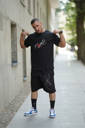 تیشرت ورزشی جردن FLIGHT بگ مشکی