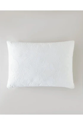 بالش English Home مدل Fleur 3D ژاکارد 50 × 70 سانتی‌متر - سفید