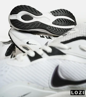 کفش کتانی مردانه و زنانه سفید مشکی Nike air zoom max
