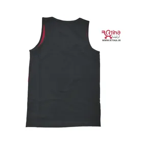 ست تاپ و شورت ورزشی مردانه نخی رنگ زغالی