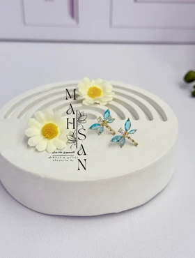 گوشواره دخترانه مینیمال کد 0265 مینیمال رنگ گلد