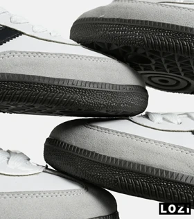 کفش کتانی مردانه و زنانه سفید مشکی ADIDAS Samba