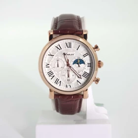 ساعت مچی مردانه چنکسی Chenxi CX972 تاریخ دار و 3موتور فعال کرنوگراف (قهوه ای)