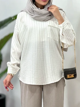 تونیک مانتویی لینن شادان(ایراد دار)