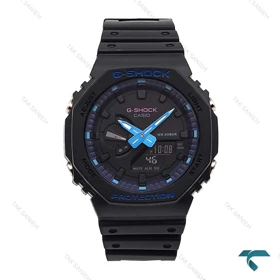 ساعت جی شاک GA2100 مردانه مشکی عقربه آبی Gshock-6509-G