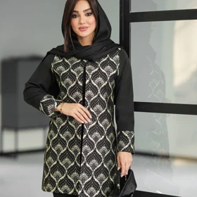 مانتو مجلسی زنانه بلند مدل روناک