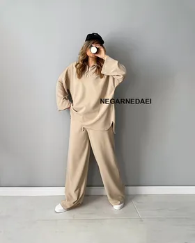ست بلوز و شلوار polo ( کرم )