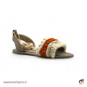 ست صندل و کیف بافت زنانه mrc2416-06