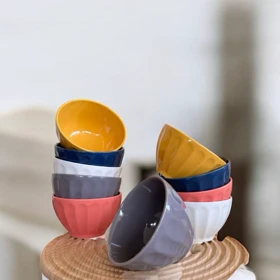 کاسه رنگی ده عددی سرامیکی دنی هوم / BA65