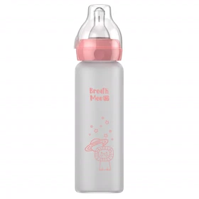 شیشه شیر پیرکس برث می 240 میل چهار قطره - کد BT12 (صورتی)