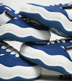 کفش کتانی مردانه و زنانه آبی سفید ADIDAS haydey