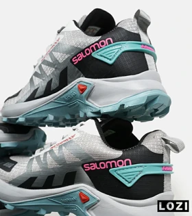 کفش کتانی مردانه و زنانه طوسی مشکی صورتی آبی Salomon waterproof