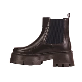 نیم بوت دوبر کش لژدار_قهوه ای کد 2226