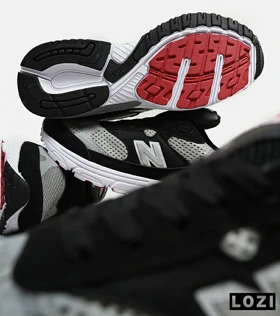 کفش کتانی بزرگ پا مشکی طوسی NEW BALANCE 993