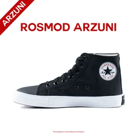 کتانی کانورس آل استار ساق‌دار مشکی سفید تایپ 2 - Converse All Star High Black/White Type Two
