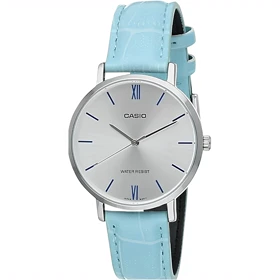 ساعت مچی زنانه کاسیو Casio مدل LTP-VT01L-7B3UDF بند چرمی آبی