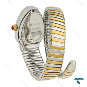 ساعت بولگاری ماری زنانه تک دور دورنگ طلایی نقره ای Bvlgari-7955-L