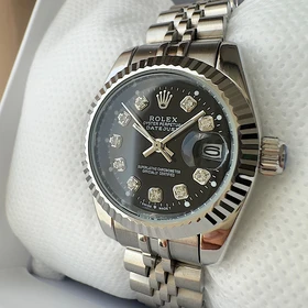 ساعت زنانه رولکس rolex نقره ای کد 247