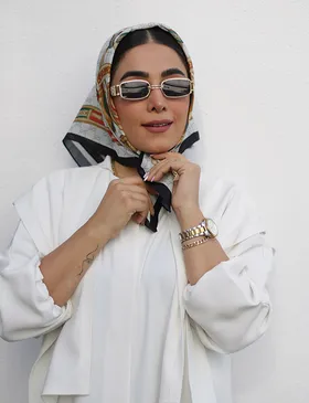 مینی اسکارف نخی طرح گوچی رامونا