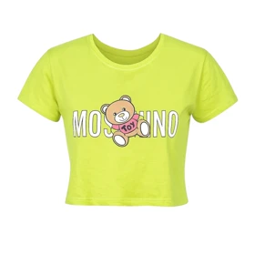 کراپ تیشرت آستین کوتاه زنانه مدل خرس 1210