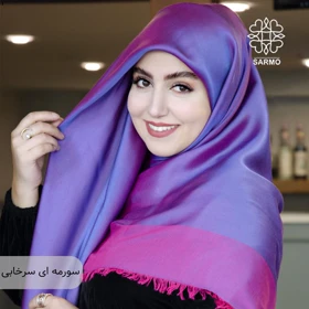 روسری بامبو (سورمه ای سرخابی)