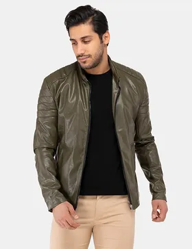 کاپشن چرمی مردانه Marta