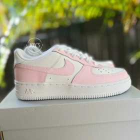 کفش ایرفورس ساق بلند کاستوم | Bubble Gum Pink Custom کد 242499