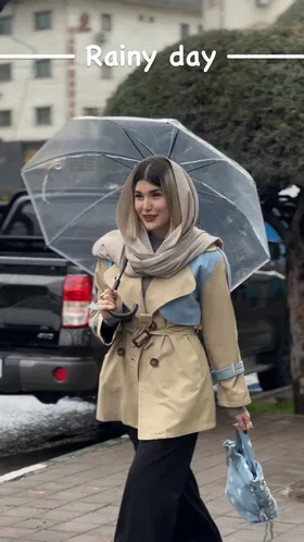 بارانی آستردار کتان زارا