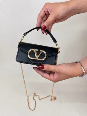 کیف زنانه مینی بگ والنتینو VALENTINO کد 1633 (مشکی)