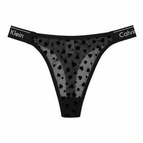 شورت لامبادا زنانه مرلین قلبی Calvin Klein مشکی